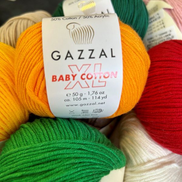 Baby Cotton XL (60% хлопок, 40% акрил), 105м/50гр