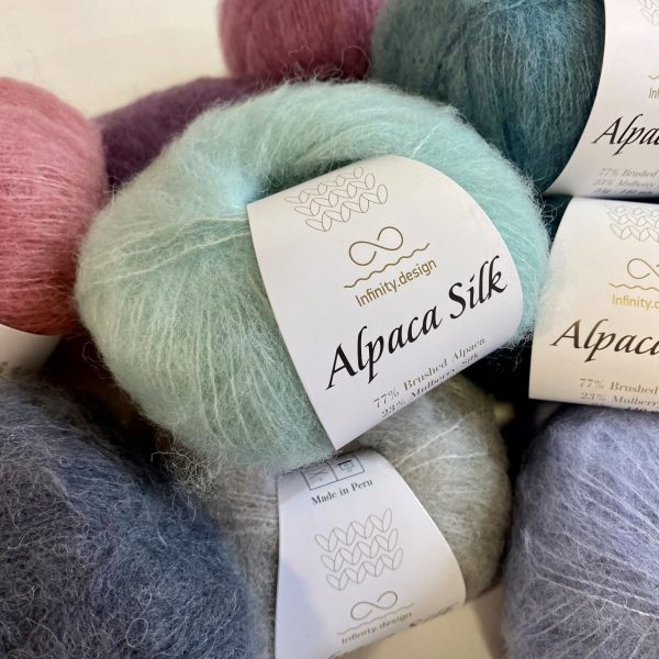 Alpaca silk (77% альпака, 23% шелк), 140м/25гр