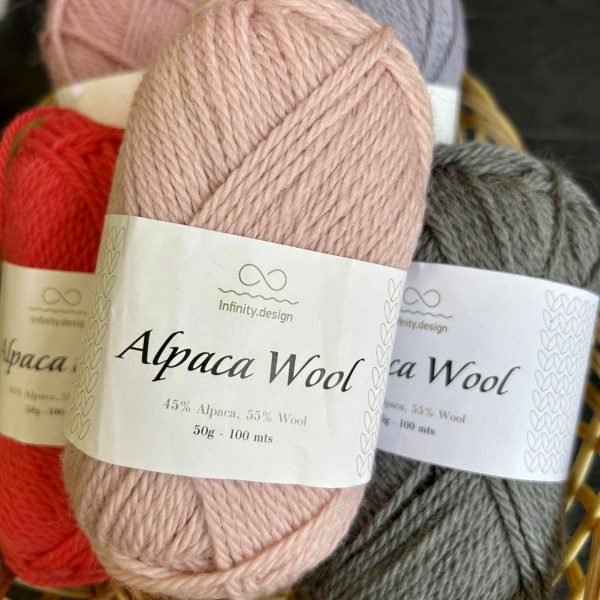 Alpaca wool (45% альпака, 55% шерсть), 100м/50гр