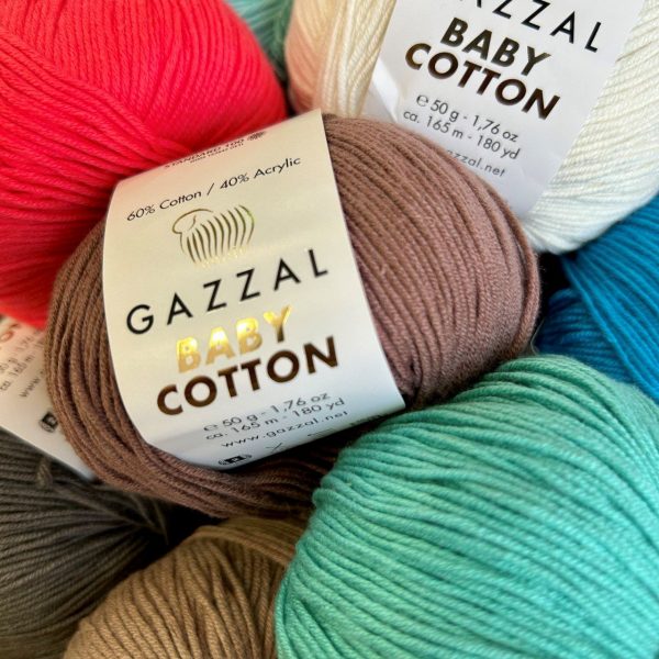 Baby Cotton (60% хлопок, 40% акрил), 165м/50гр