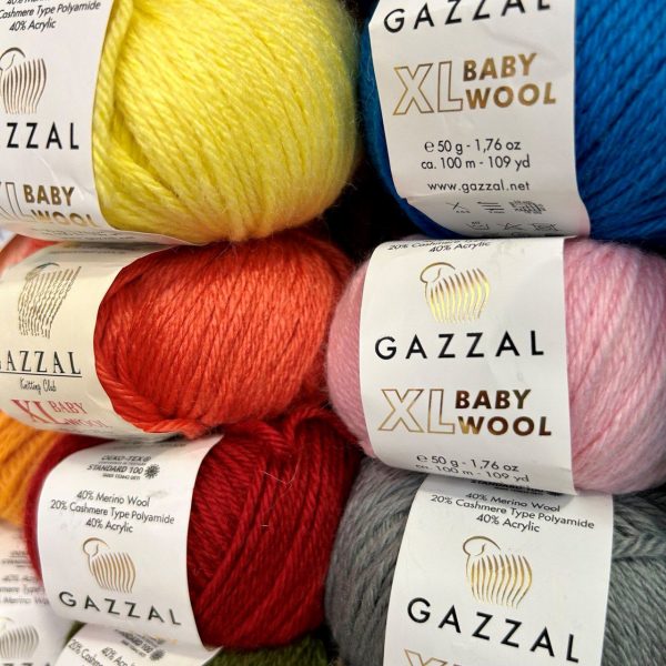 Baby Wool XL (40% мериносовая шерсть, 20% кашемир, 40% полиакрил), 100м/50гр