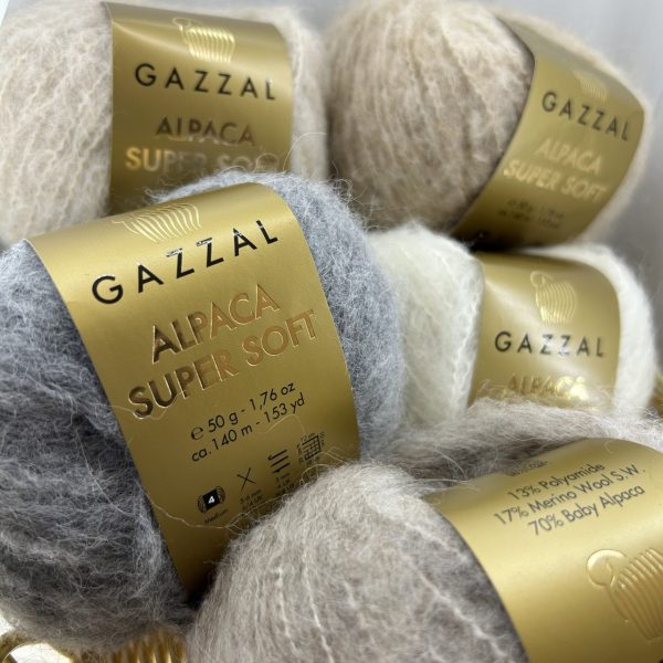 Alpaca Super Soft (70% альпака, 17% меринос, 13% полиамид), 140м/50гр