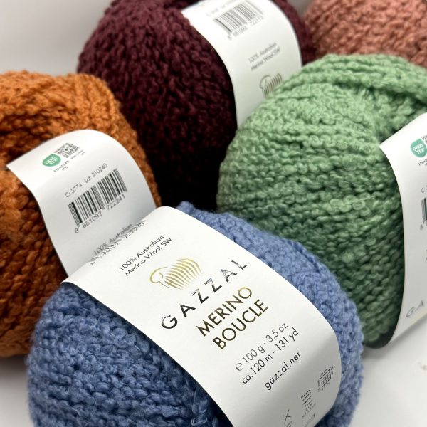 Merino Boucle (100% австралийский меринос), 120м/100гр