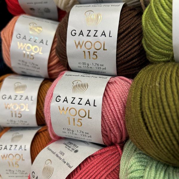 Wool 115 (100% мериносовая шерсть), 115м/50гр
