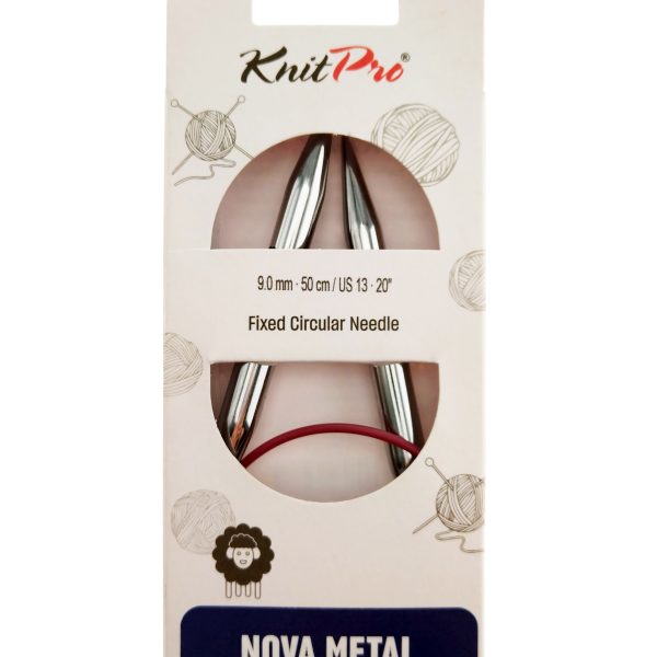 Спицы Knitpro Nova Metal круговые 9 мм 50 см, 10397