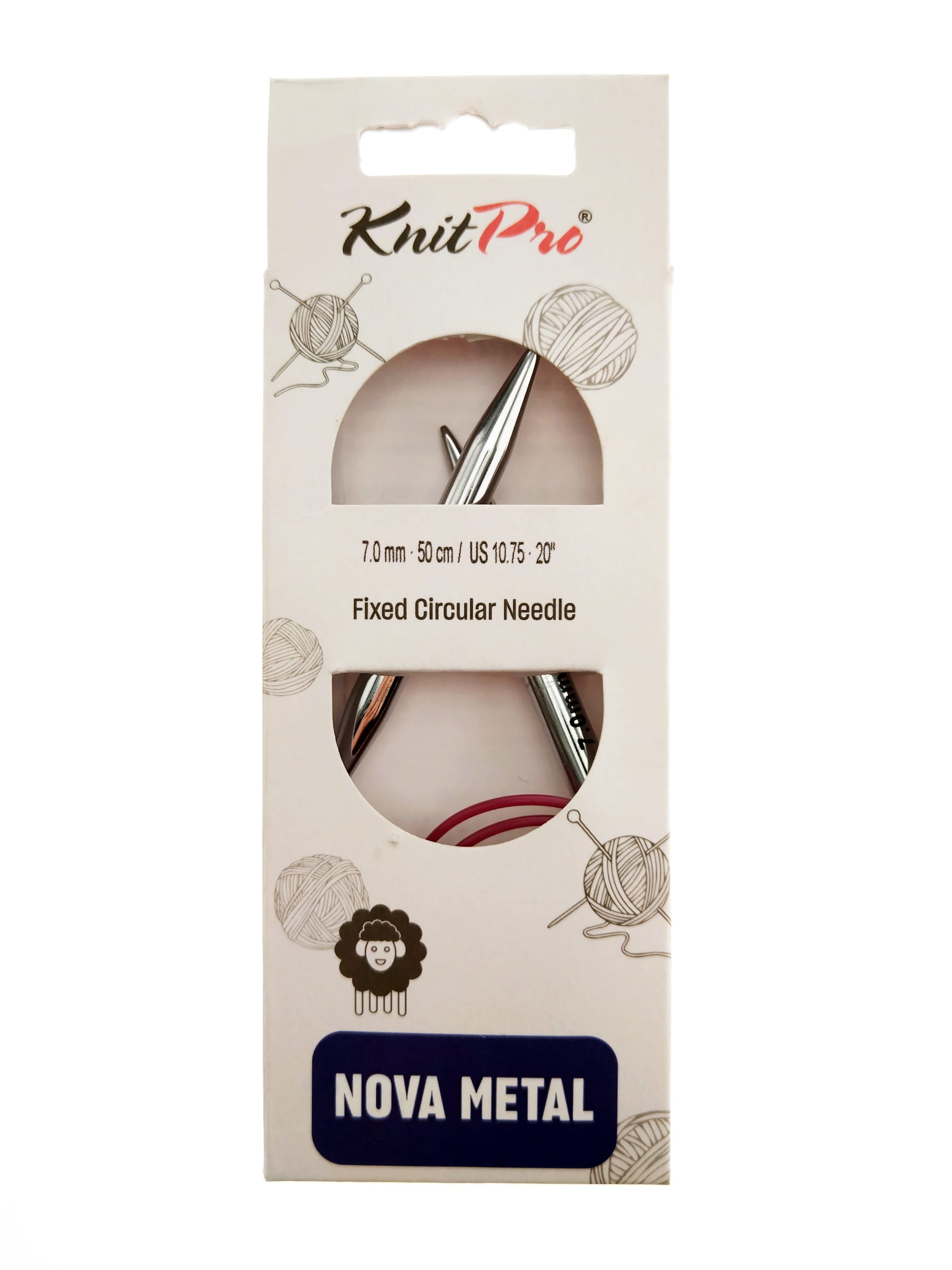 Спицы Knitpro Nova Metal круговые 7 мм 50 см, 10395